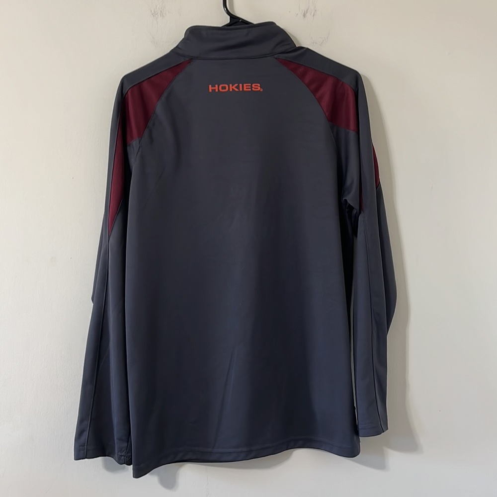 Colosseum Athletics Virginia Tech Grey Maroon Quarter Zip Size Medium - Picture 10 of 11